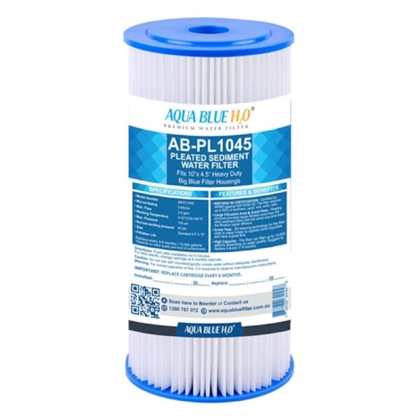 Compatible with PP Series PL05MP1 PP05LD1 Polyester Pleated Sediment Cartridge, 10 inch, 5um