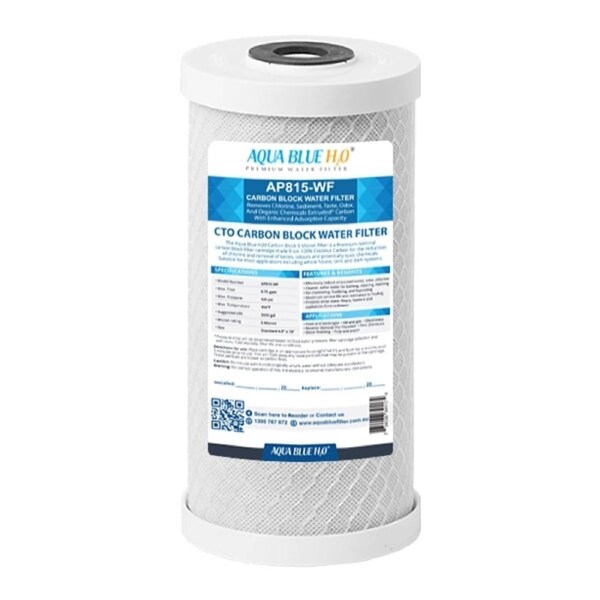 Aqua Blue H2O AP815 10 x 4.5 Whole House CTO Carbon Filter