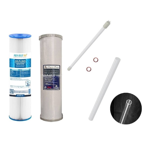 Generic Hybrid-G7/R2 Replacement UV Lamp and Filter Service Kit Suit Puretec