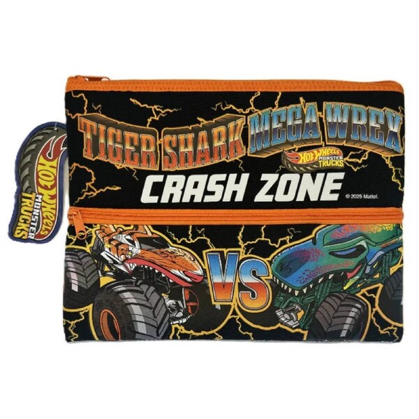 Hot Wheels Monster Trucks 2 Zip Pencil Case