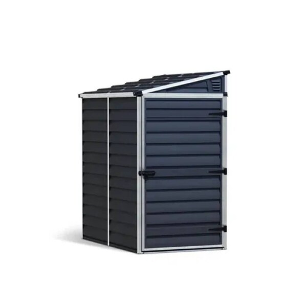 Skylight Pent Garden Shed 1.2m x 1.8m - Midnight Grey