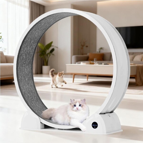 Advwin Smart Cat Exercise Wheel 44 Inch Large Cat Running Treadmill