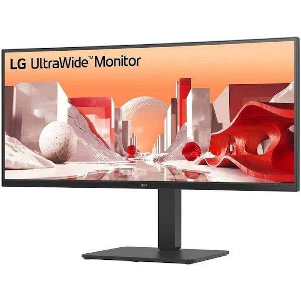 LG 34BA75QE-B 34IN WQHD 3440X1440 CURVED ULTRAWIDE IPS MONITOR HDMI DP USB-C RJ45 USB HUB HAS SPK VESA 3 YEARS WARRANTY
