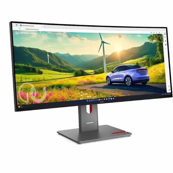 ThinkVision P34WD-40 34inch WQHD monitor IPS 3440x1440 21:9 3800R Curvature DP HDMI USB-C 5x USB 3.0 USB-C Power Delivery up to 140W Integrated Tilt