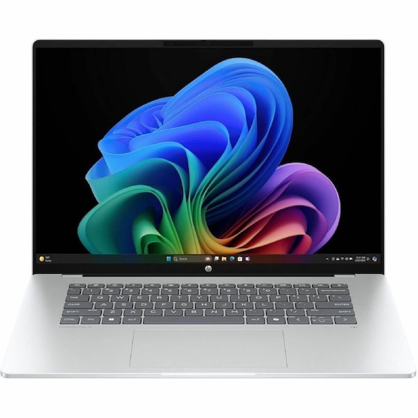 HP OmniBook 5 NGAI 16 Windows 11 Home 16in Qualcomm Snapdragon 16GB RAM 512GB SSD 2K Glacier silver
