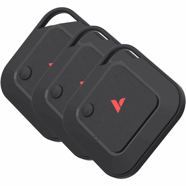 My Finder Dual Wireless Tracking Tag - 3 Pack - Black