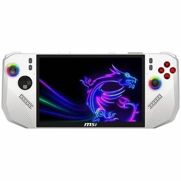 MSI Claw A8 BZ2EM-010AU Polar Tempest Colour Gaming Handheld AMD Ryzen Z2 Extreme 8in FHD 120Hz IPS Touchscreen DDR5x 24GB 1TB NVMe SSD MTK Wi-Fi 7 6