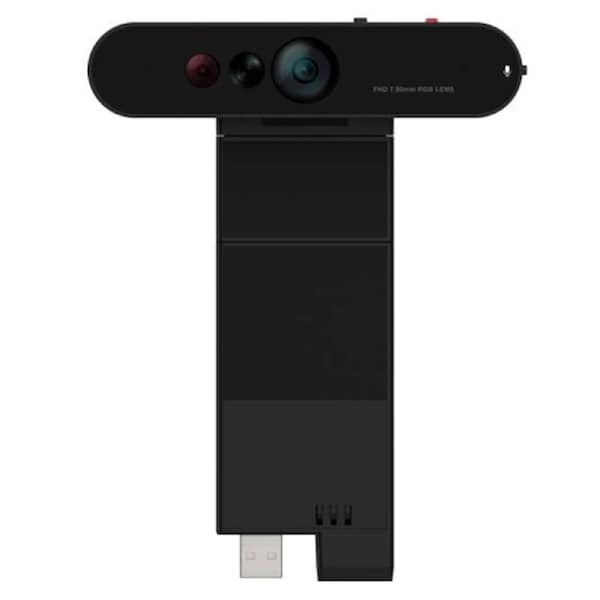 LENOVO ThinkVision MC60 Monitor Webcam 1080p IR & RGB dual webcam Microsoft Teams certified 65/78/90 wide range FOV Smart Traffic Light Microphone