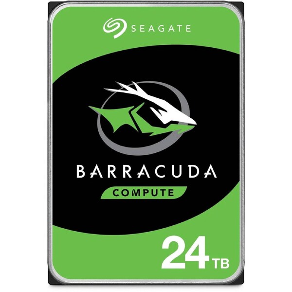 Seagate 24TB 3.5' Barracuda SATA 6Gb/s CMR 7200RPM 512MB Cache 512e HDD 2 Years Warranty