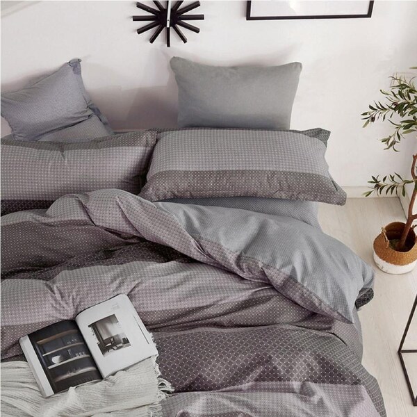 Ardor Bowen Bed Quilt Cover Set Cotton Home/Room Bedding w/ Pillowcase Queen