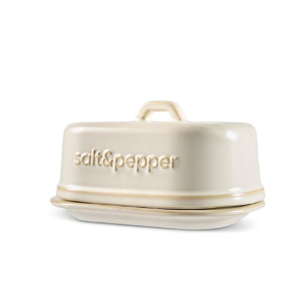Salt & Pepper Noa Butter Dish