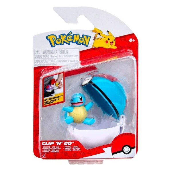 Pokemon Clip 'N' Go Squirtle + Lure Ball