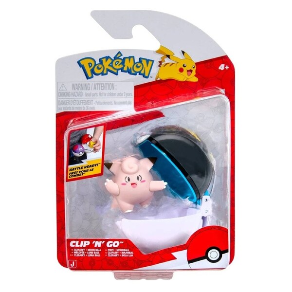 Pokemon Clip 'N' Go Clefairy + Moon Ball