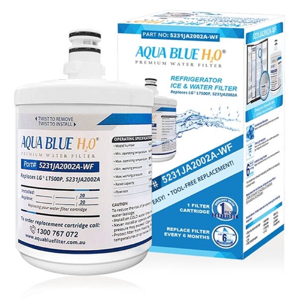 LG 5231JA2002A, LT500P Premium filter Aqua Blue H2O Replacement