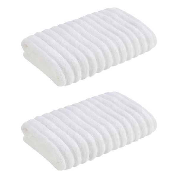 2x Christy Kensington Bathroom King Bath Towel Cotton 147x76 cm White