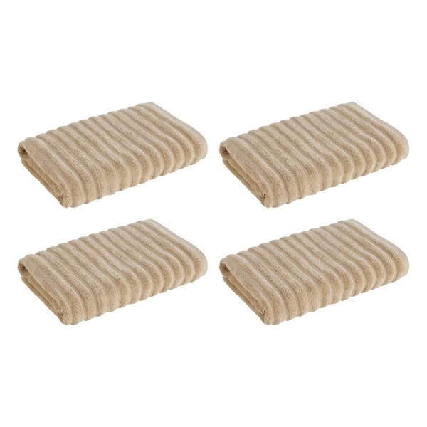 4x Christy Kensington Bathroom King Bath Towel Cotton 147x76 cm Sand Mushroom