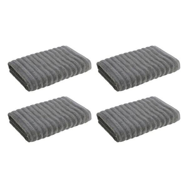 4x Christy Kensington Bathroom King Bath Towel Cotton 147x76 cm Charcoal