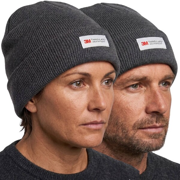 Dents 3M Thinsulate Pull On Beanie Hat Ski Knit Thermal Insulated in Charcoal Marl