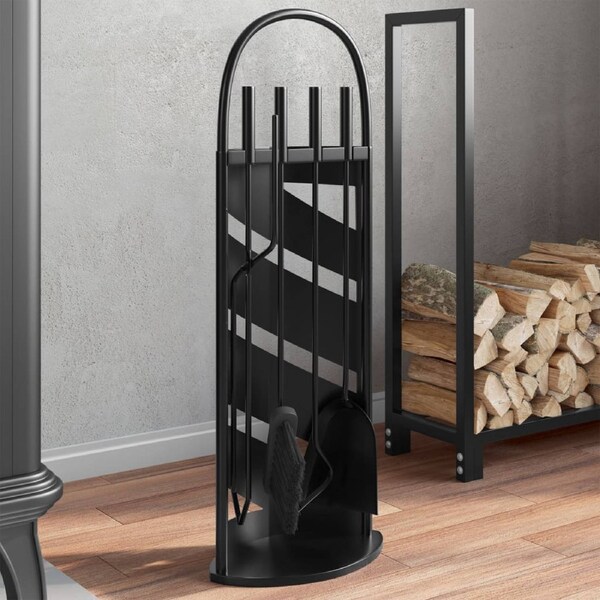 5 Piece Fireplace Tool Set 23x15x66 cm Steel vidaXL