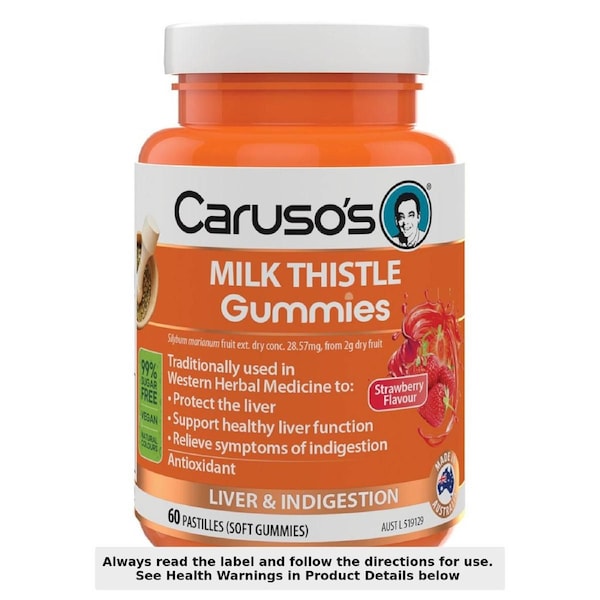 Carusos Milk Thistle Gummies 60 Pack
