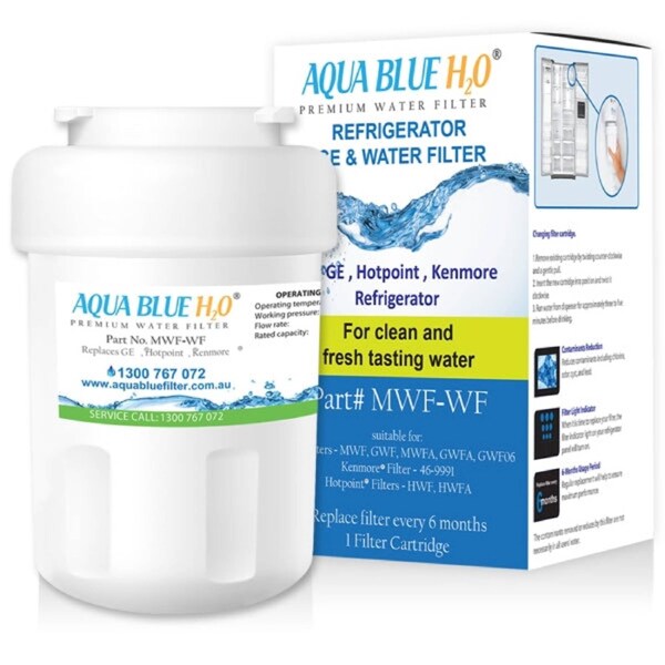 GE MWF MWFP SmartWater Internal Fridge Water Filter by Aqua Blue H20