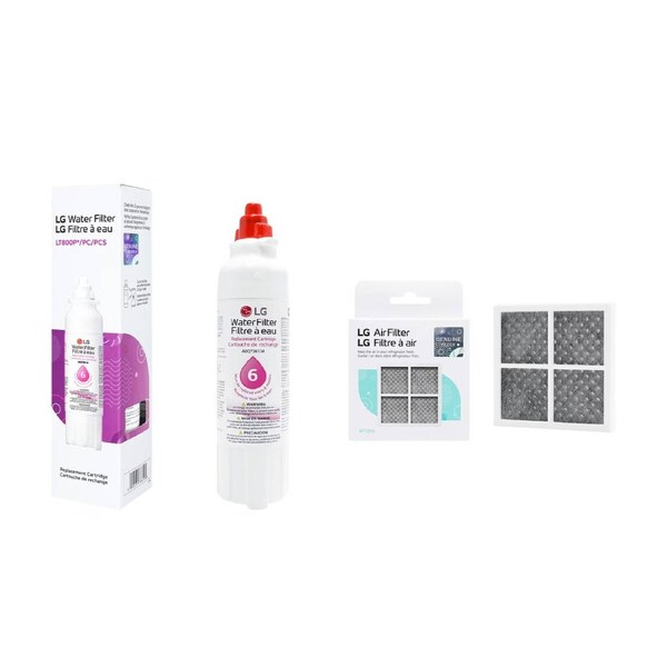 LG Genuine Fridge Filter LT800P + Fridge Air Filter LT120F set