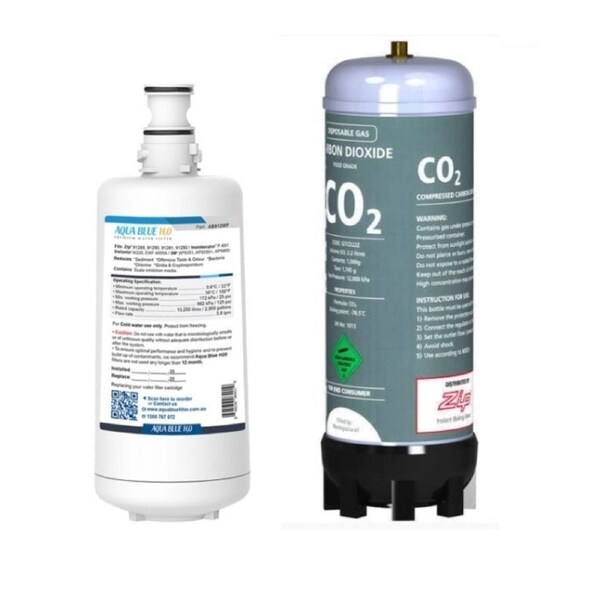 Generic Zip water filter 91289 with Zip 91295 sparkling replacement cartridge