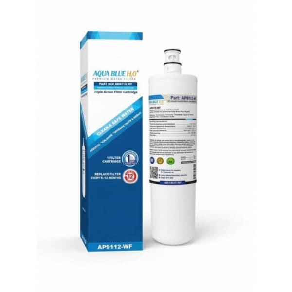 Aqua Blue H2O AP9112-WF Water Filter - Compatible with 3M(TM) Aqua-Pure(TM) AP9112 Under Sink Replacement Cartridge