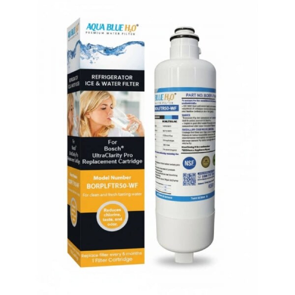 BORPLFTR50-WF Water Filter Compatible with UltraClarity(R) Pro BORPLFTR50 / BORPLFTR55 - Aqua Blue H2O Replacement