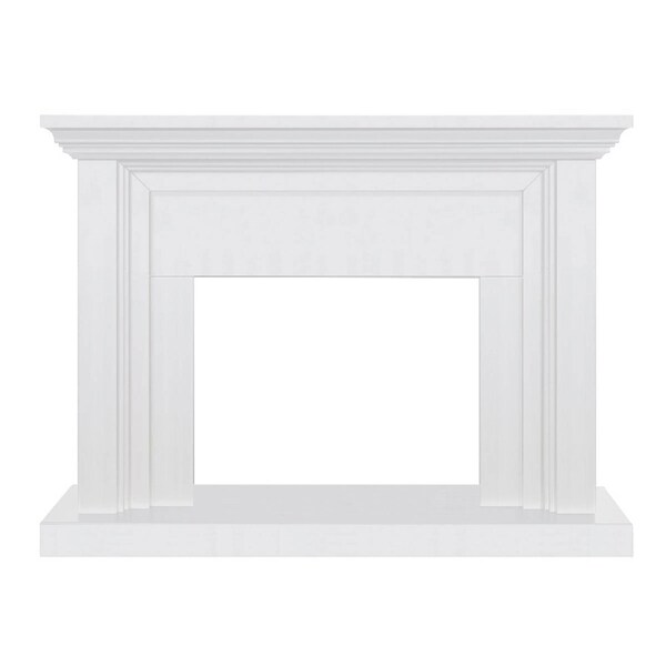 Kingsley Electric Fireplace Heater White Mantel