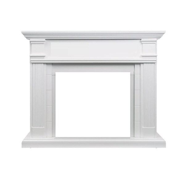 George Electric Fireplace Heater White Mantel