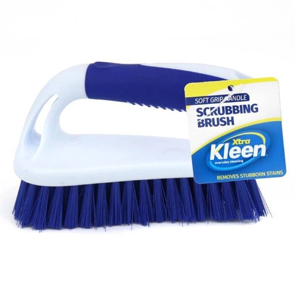 OzOffer Contoured Scrub Brush with Soft Grip Handle - Large - 15.3cm x 9.5cm x 6.5cm