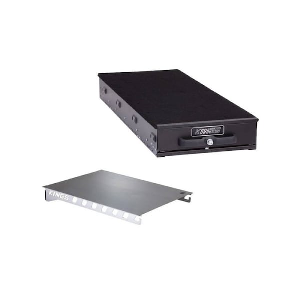 Kings 1300mm Slim Drawer -ute rear drawer+ steel table