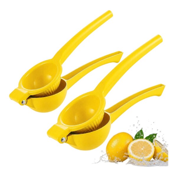 2x Lemon Squeezer Metal Handheld Juicer Presser Premium Citrus Lime Juice