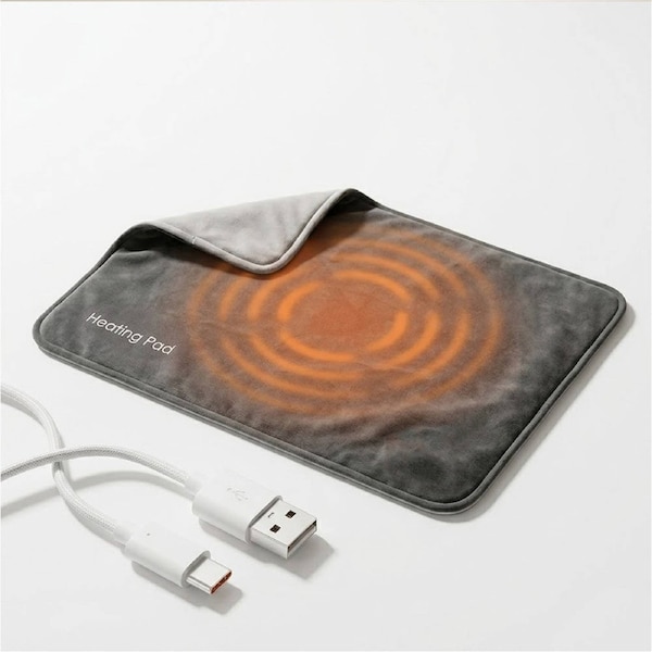 Portable USB Type-C Powered Electric Blanket Thermal Warmer Wrap Heating Pad