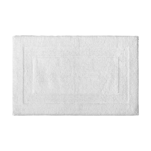 Nautica Sandy Bay Tufted Cotton Decorative Bathroom Bath Mat 53x86cm White