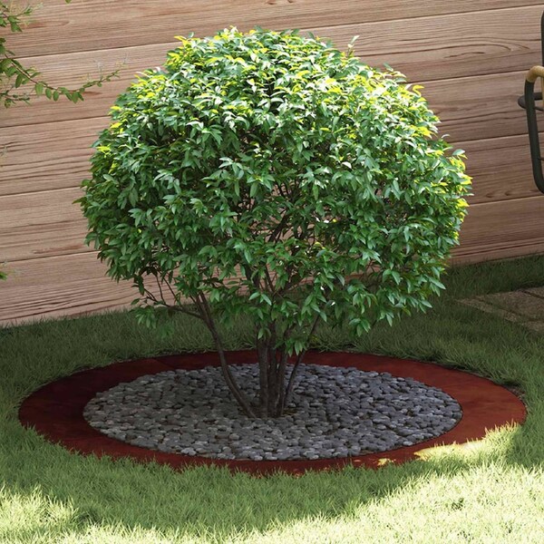 suitable for Flat Tree Ring Brown Ø90 / 120 cm Weathering Steel vidaXL