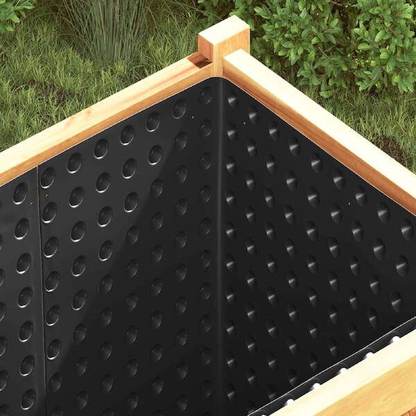 Dimpled Drainage Sheet 2 pcs Black 0.5 x 20 m HDPE vidaXL