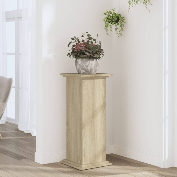 Plant Stand Sonoma Oak 33x33x80 cm Engineered Wood vidaXL
