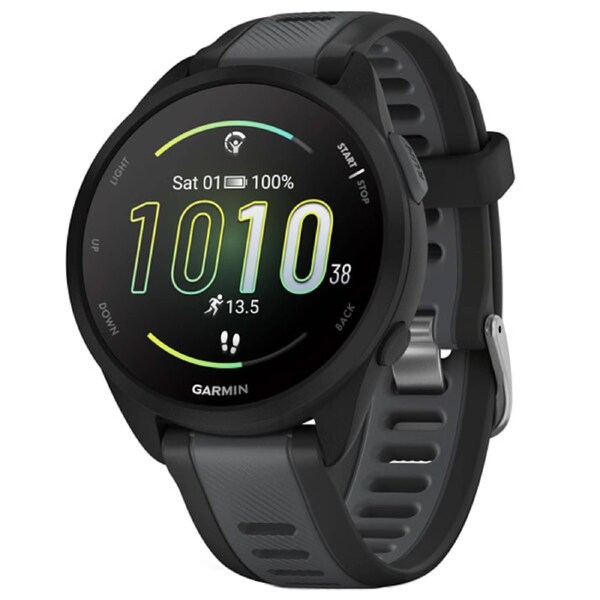 Garmin Forerunner 165 Music GPS Smartwatch - Black w Slate Grey