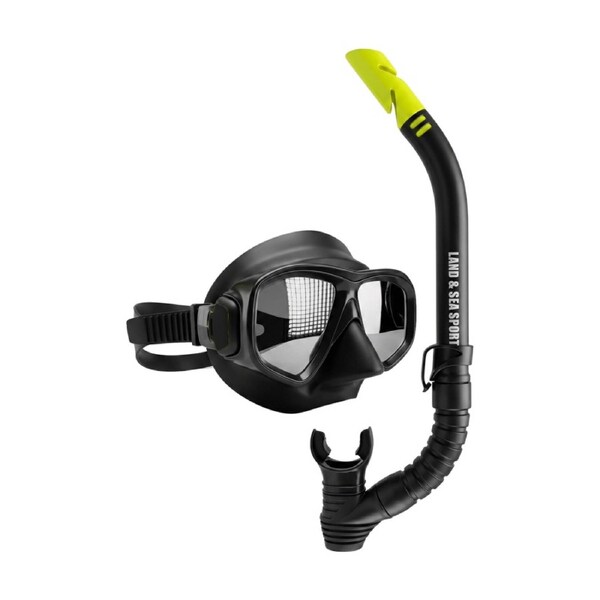 Land & Sea Sports Australia Clearwater Mirror Mask Snorkel Set Silicone