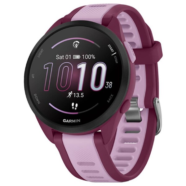 Garmin Forerunner 165 Music GPS Smartwatch - Berry w Lilac
