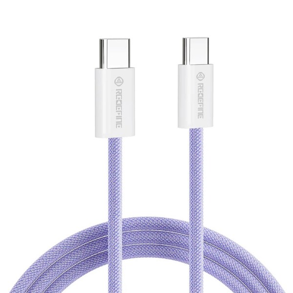 REDEFINE Type-C to Type-C USB Charging Data Sync Charge Cable 60W 1.5m - Purple