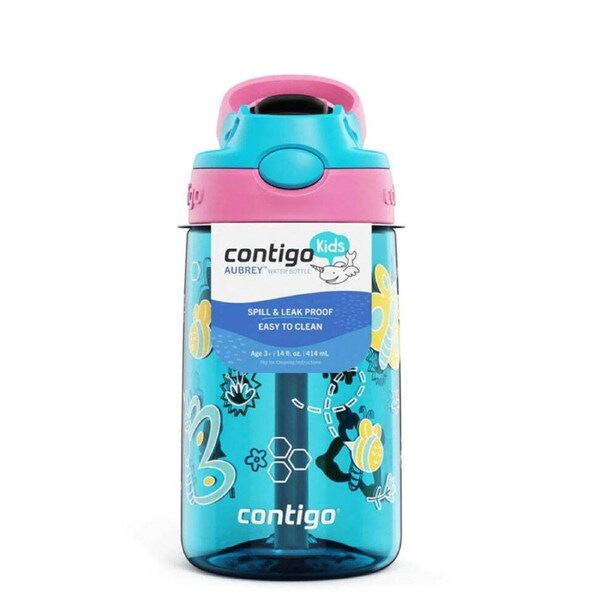 Contigo Kids Aubrey Autospout Drink Bottle Blue Raspberry 414ml
