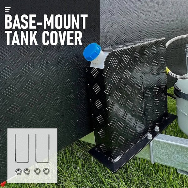 Alpen Outdoor 2mm Aluminum Diesel Heater Tank Cover 10L 15L Guard Left Side Camping RV