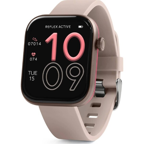 Reflex Active Series 40 AMOLED Aluminium Silicone Calling Smart Watch Mink