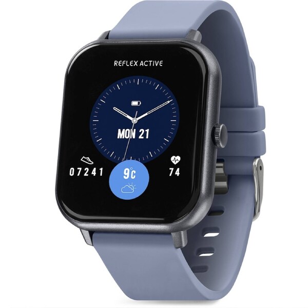 Reflex Active Nexus Lite Strap 1.83 Inch AMOLED Smart Watch Denim Blue