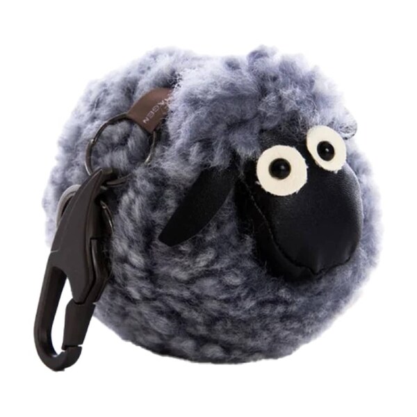 Huxford Grove The Kingston Shorn Wool Sheep Keyring Bag Tag 12x8x8cm Graffiti