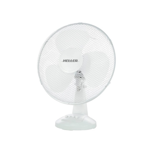 Heller 40cm Desk Fan - White