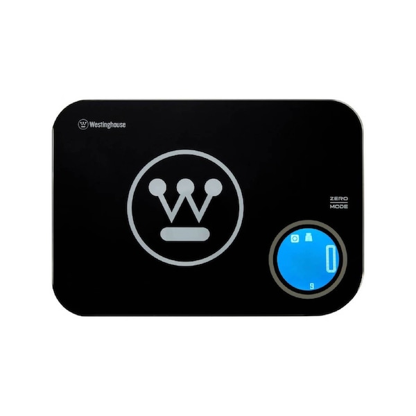 Slimline Digital Kitchen Scales - Black WHKS03K